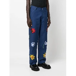 sequin-embellished detail trousers