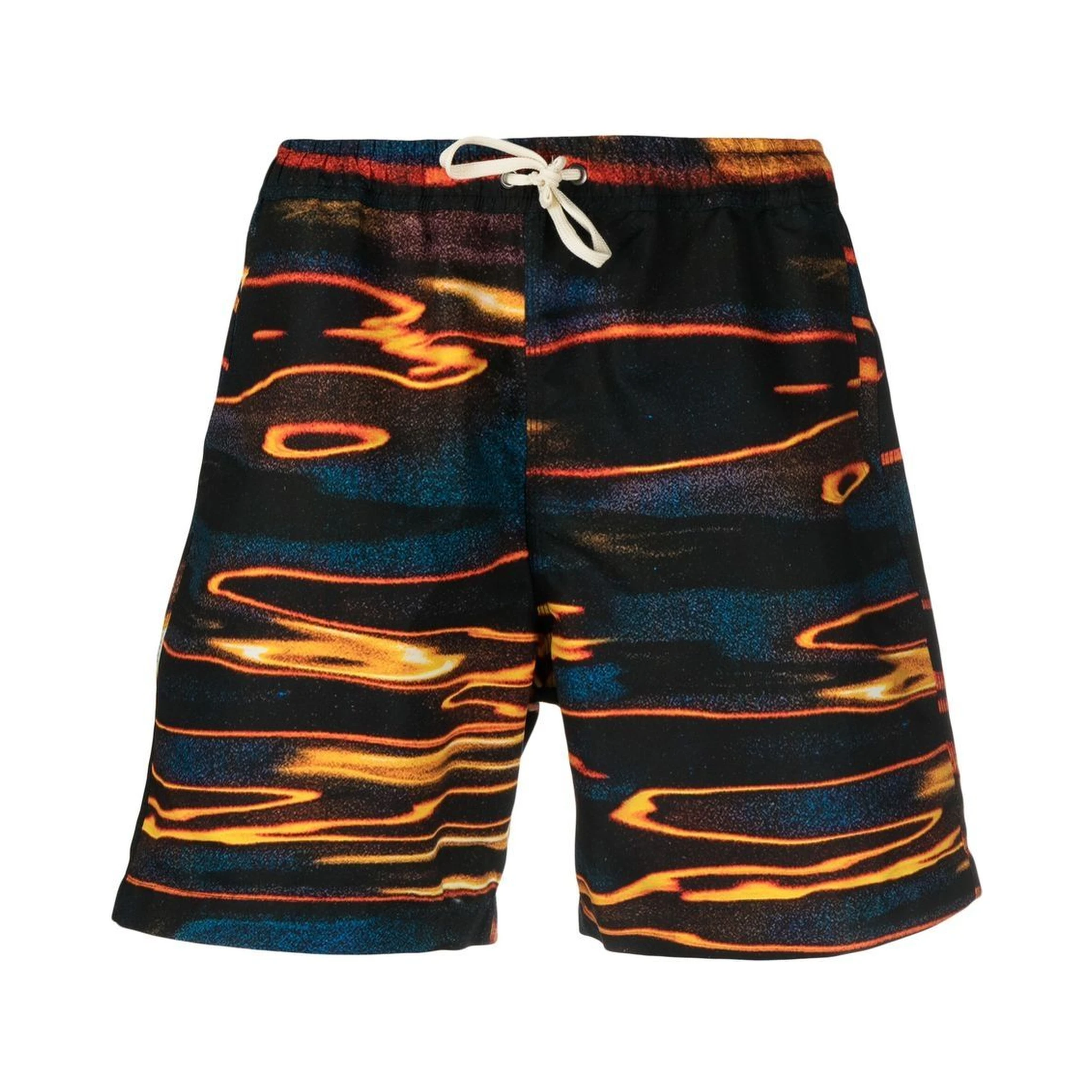 abstract-print swim shorts