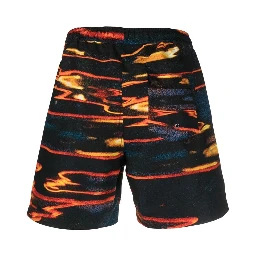 abstract-print swim shorts