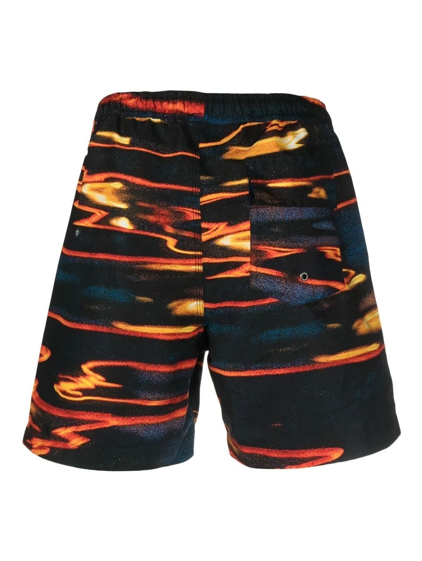 abstract-print swim shorts