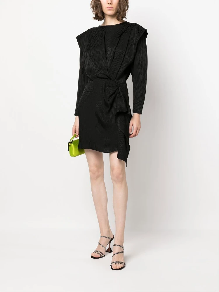 Hiari Short Round Neck Dress In Black alternative