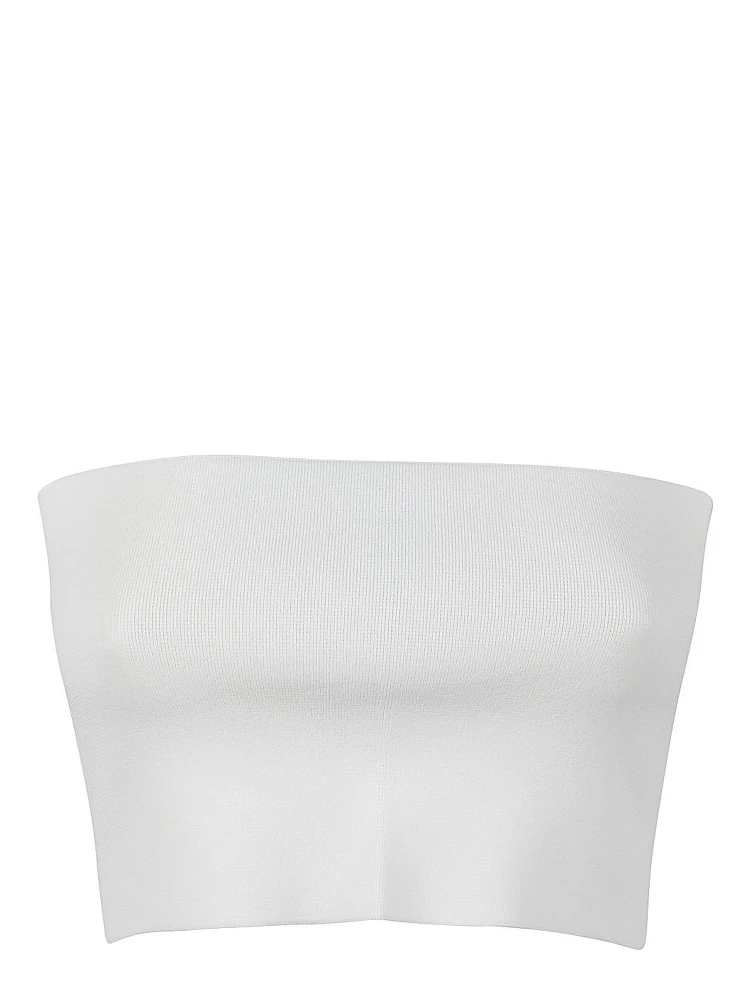 Viscose Bandeau Top In White