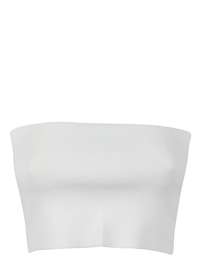 Viscose Bandeau Top In White