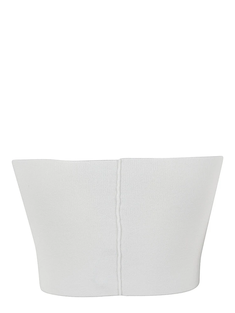 Viscose Bandeau Top In White alternative