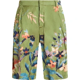 Bermuda Shorts With Floral Print