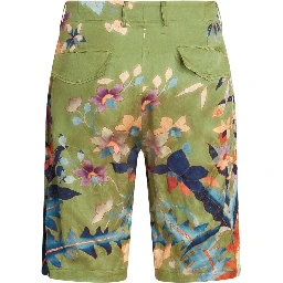Bermuda Shorts With Floral Print