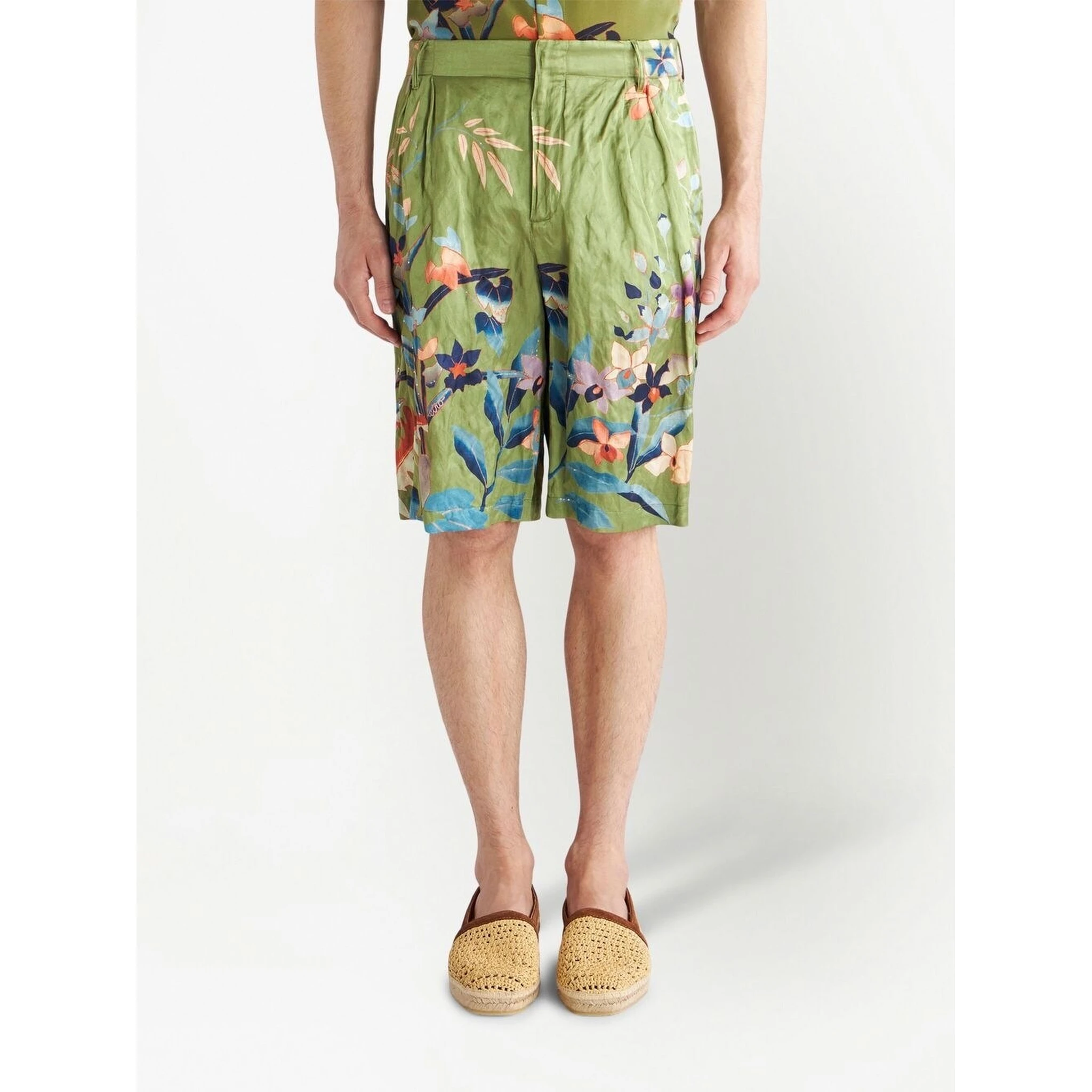 Bermuda Shorts With Floral Print