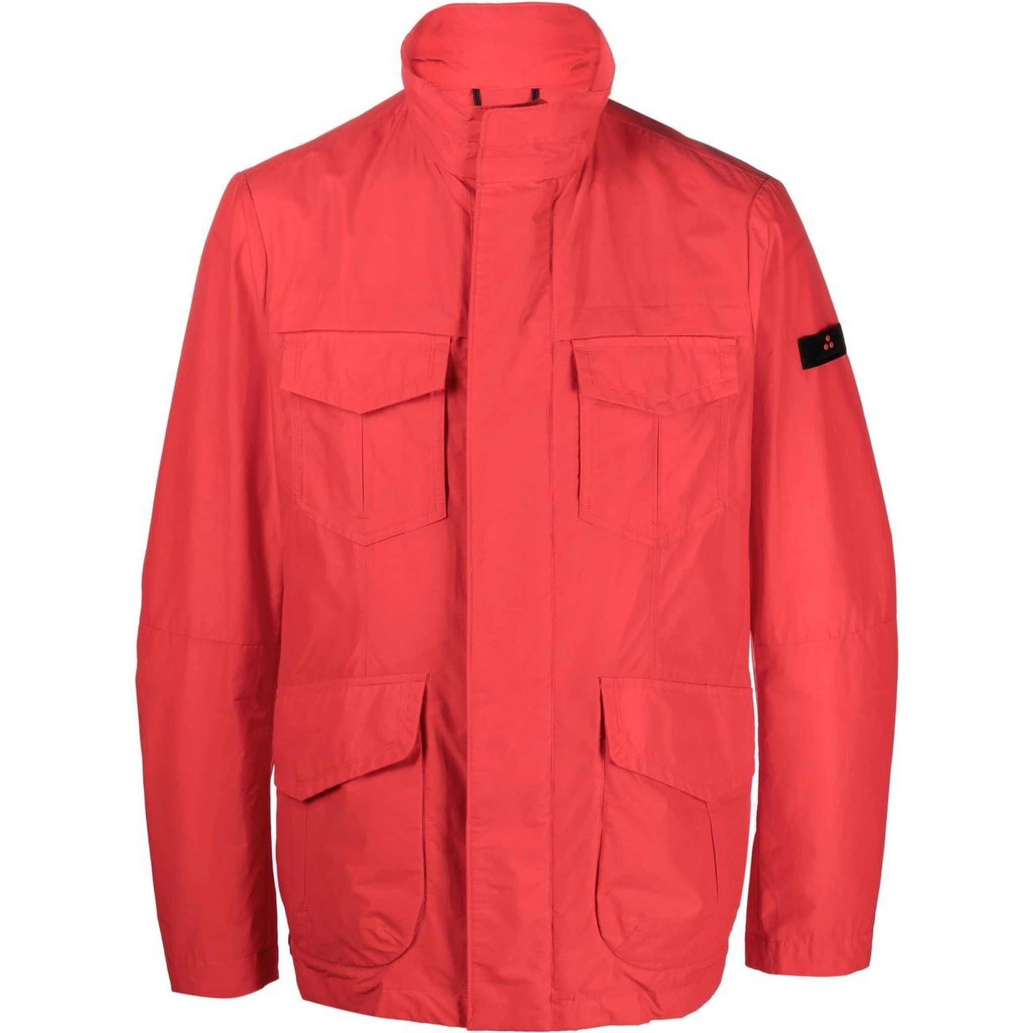 Metal Blouson Jacket In Orange