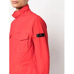 Metal Blouson Jacket In Orange