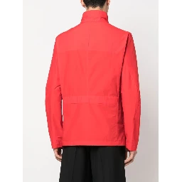 Metal Blouson Jacket In Orange