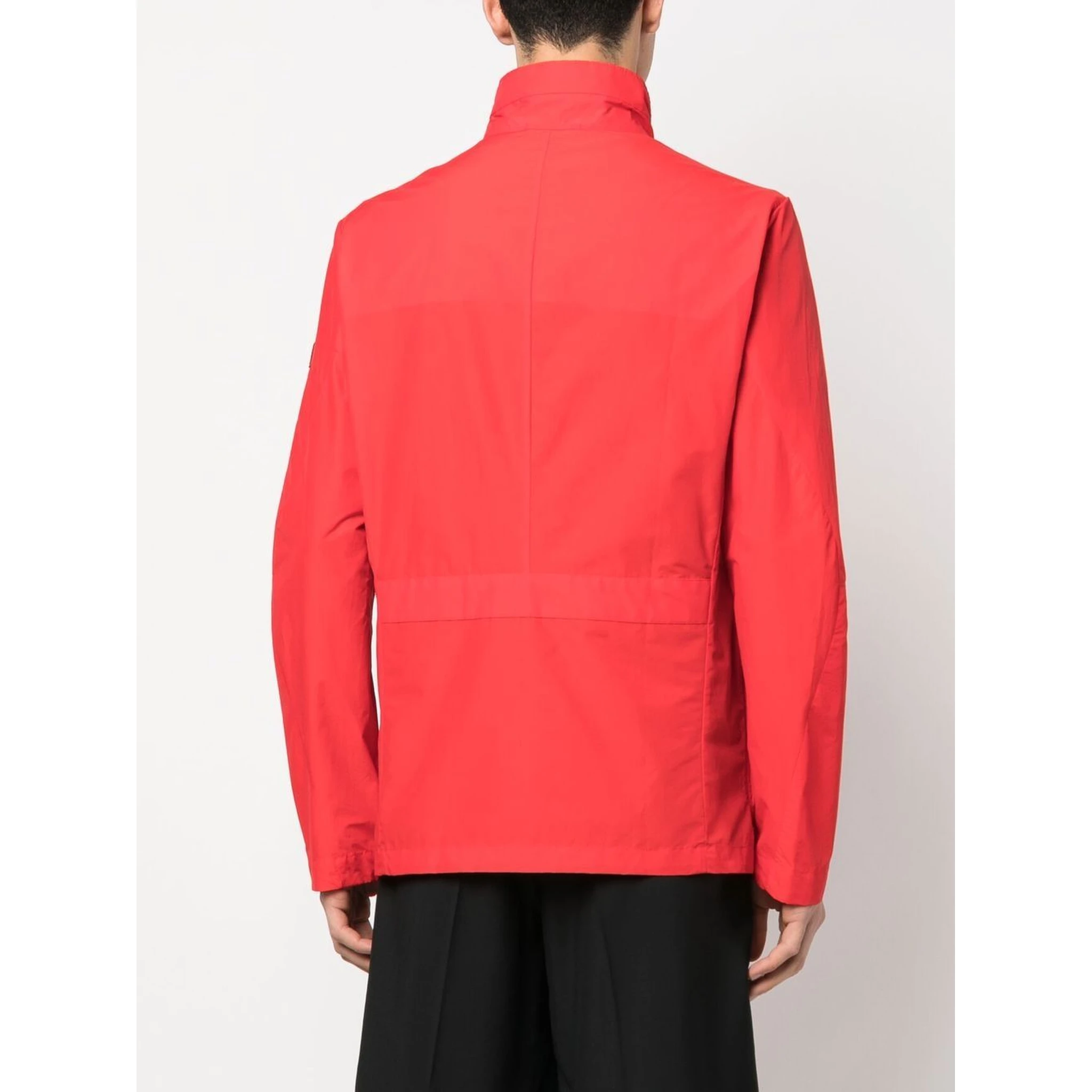 Metal Blouson Jacket In Orange