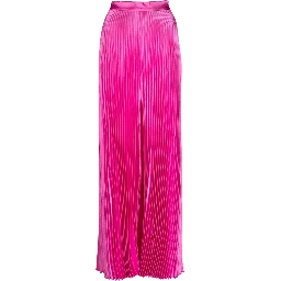 pleated high-waisted trousers