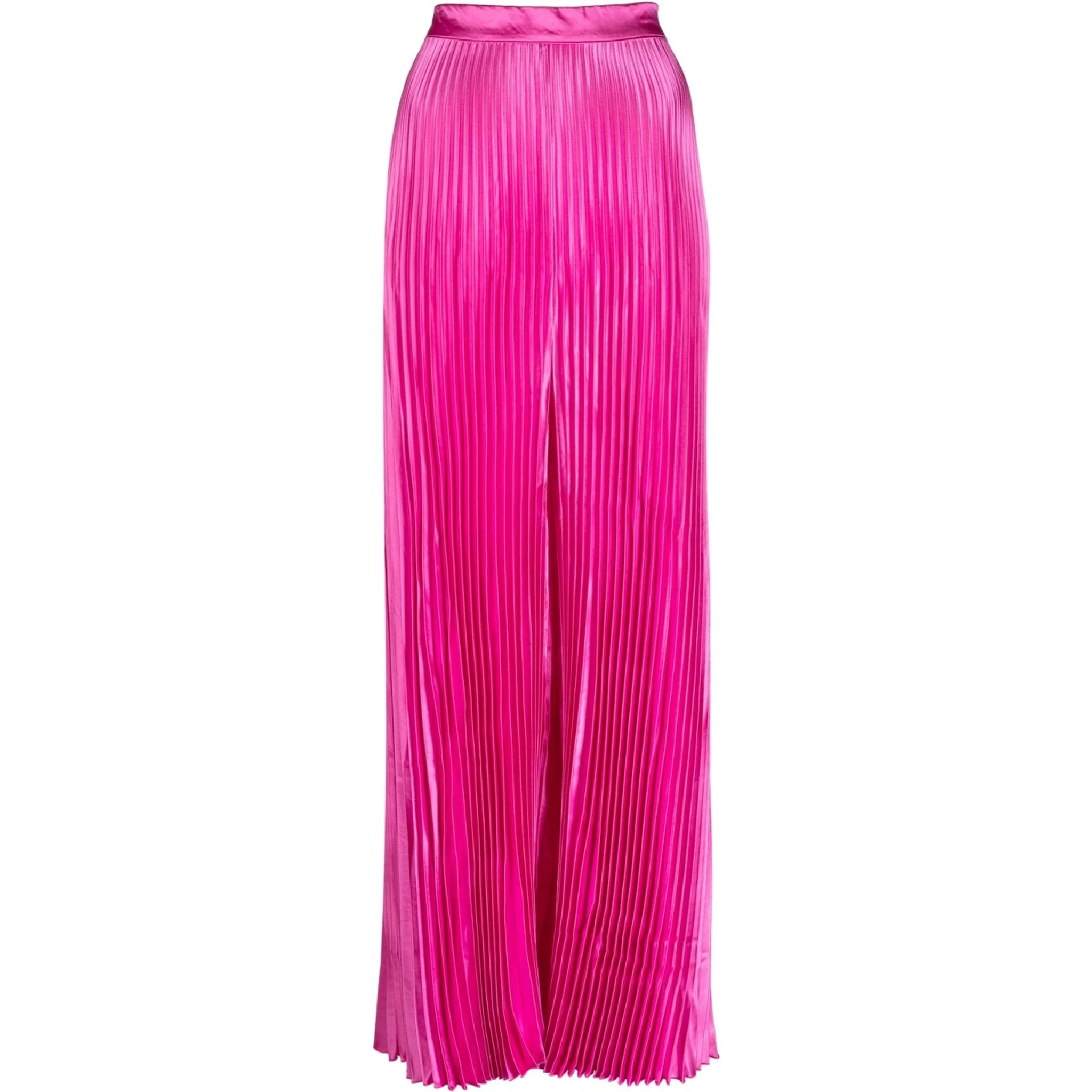 pleated high-waisted trousers