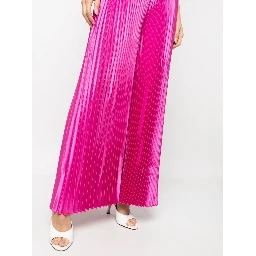 pleated high-waisted trousers