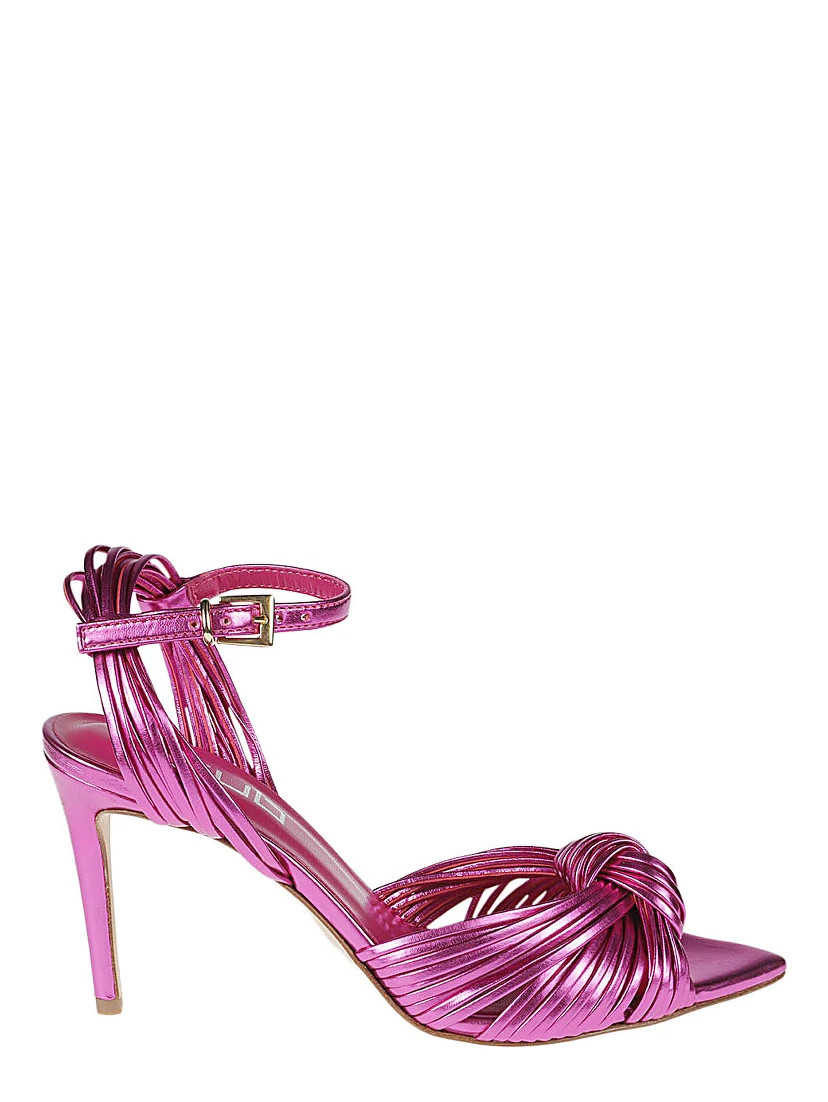 Clara 36 Laminate Sandals In Purple