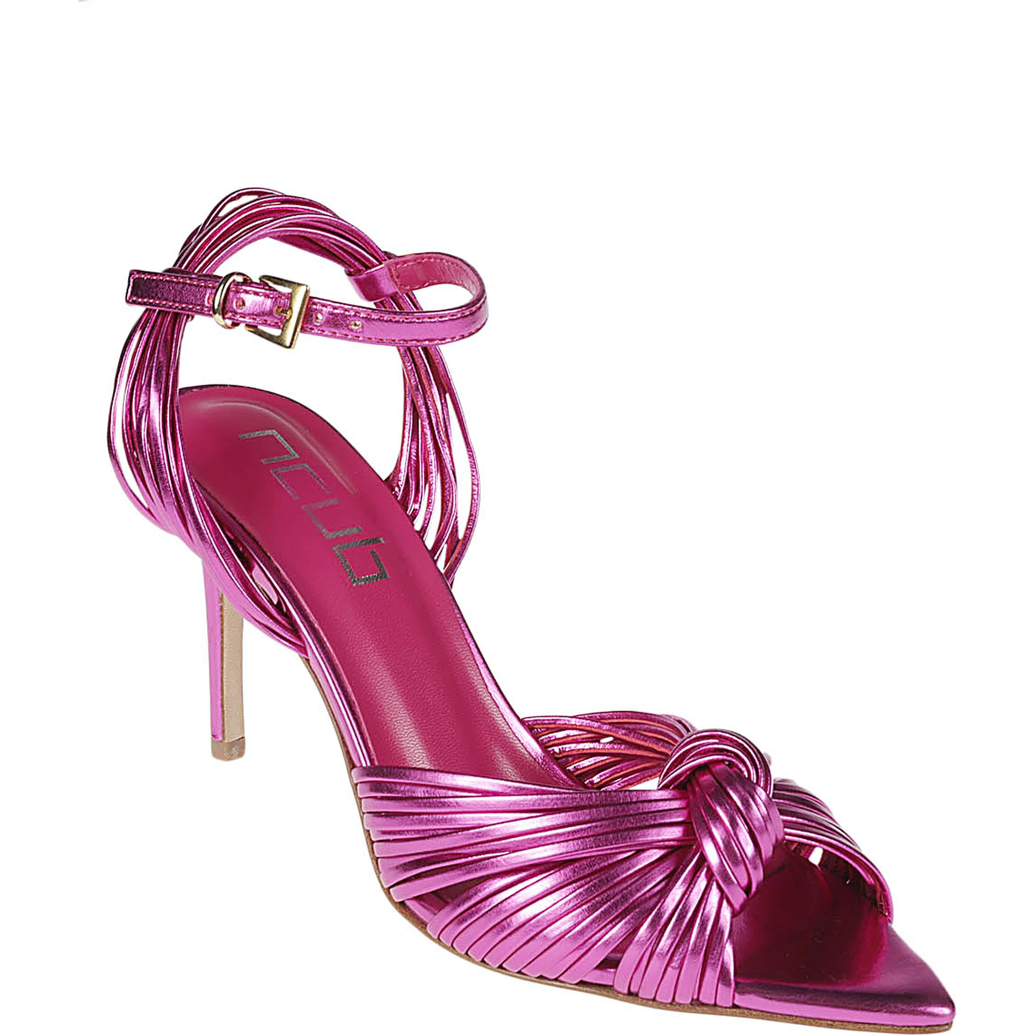 Clara 36 Laminate Sandals In Purple