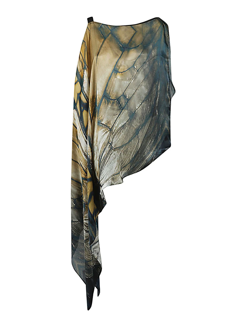 Silk Kaftan In Multicolour