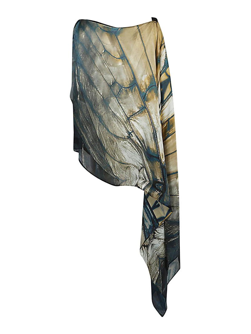 Silk Kaftan In Multicolour