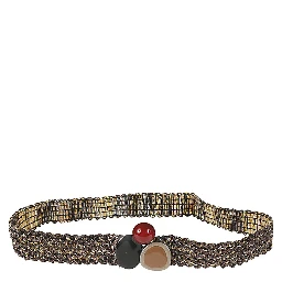 Raffia Belt In Brown