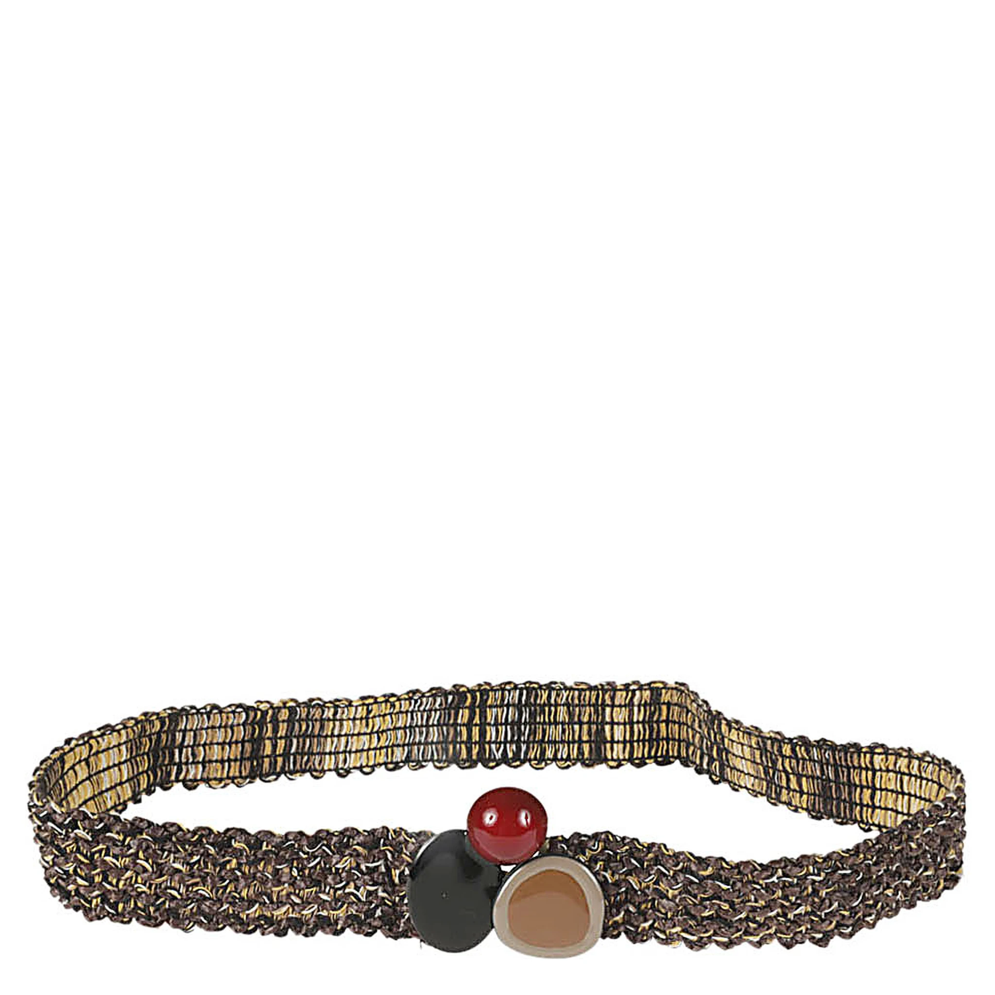 Raffia Belt In Brown