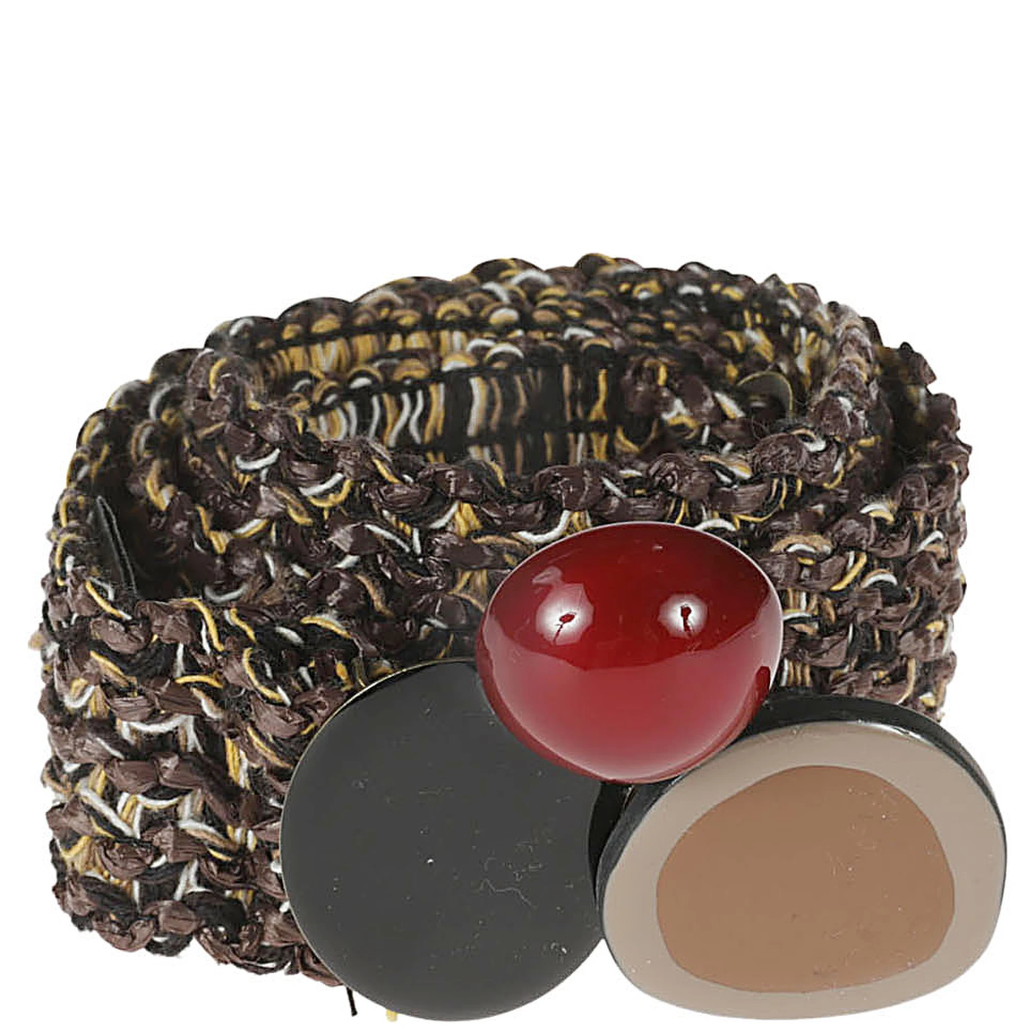 Raffia Belt In Brown