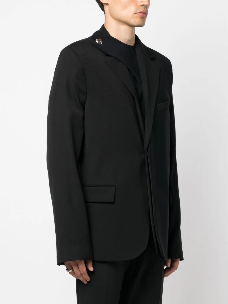 concealed-front fastening blazer alternative