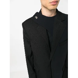 concealed-front fastening blazer