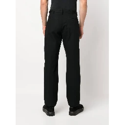 drawstring-hem cotton trousers