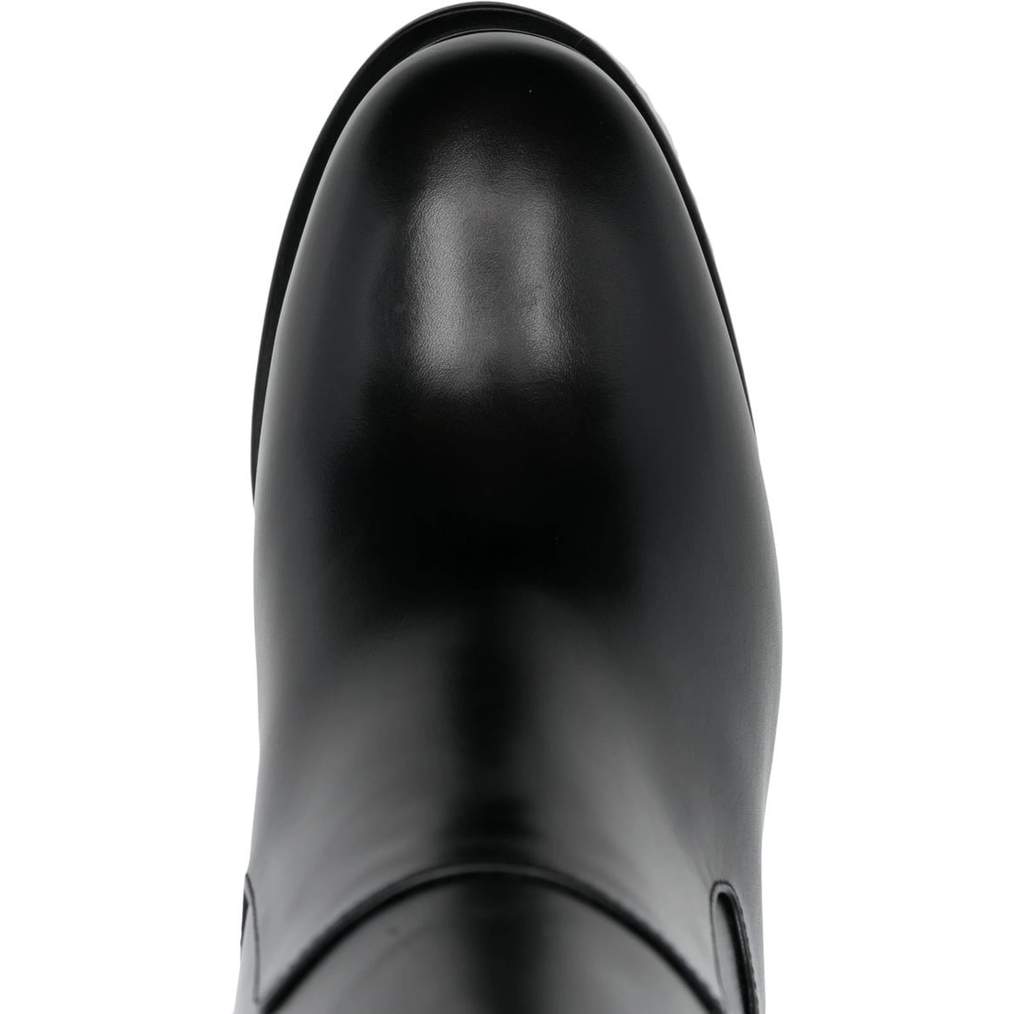 Alexander Mc Queen Leather Heel Ankle Boots In Black