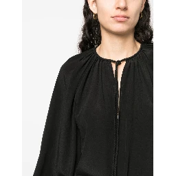 phaeonia self-tie silk blouse