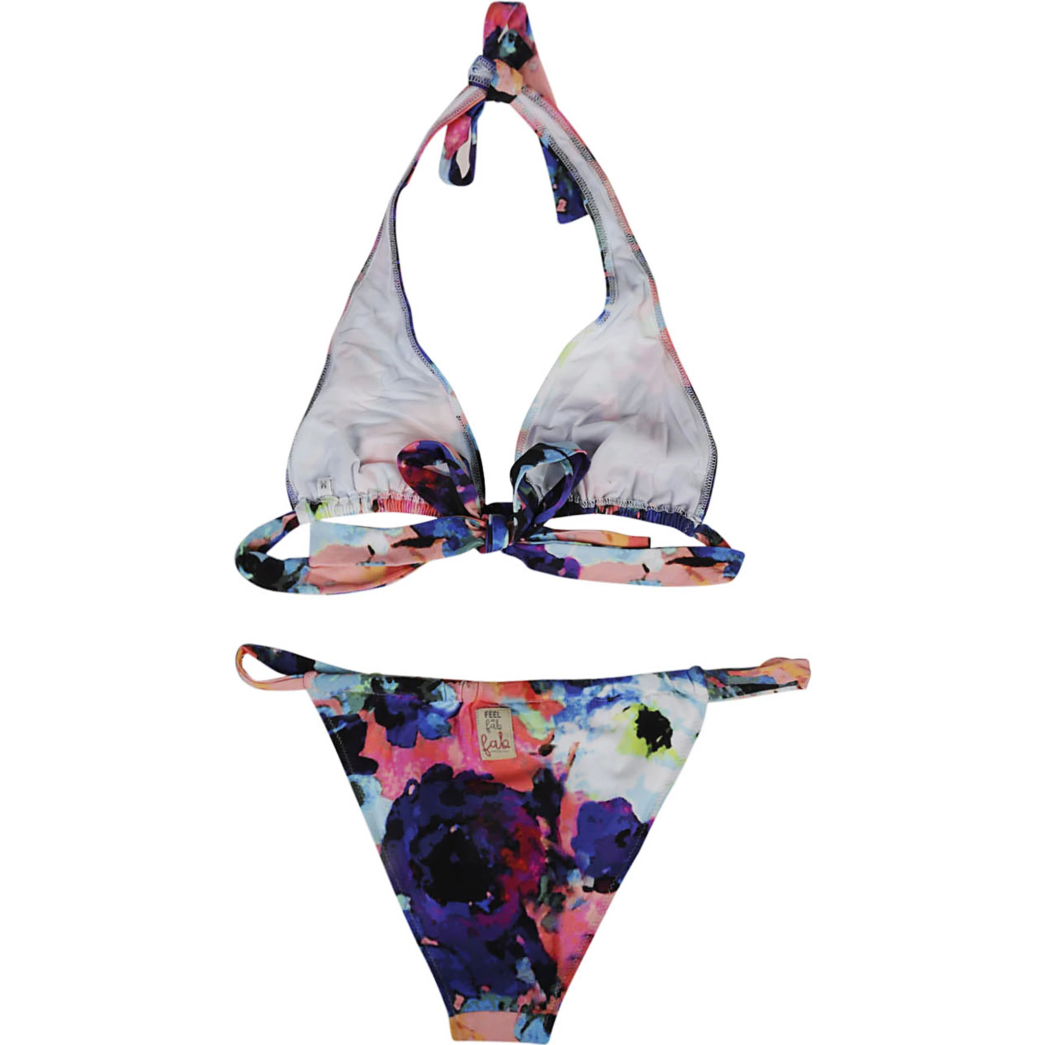 Multicolor Miami Printed Bikini Set