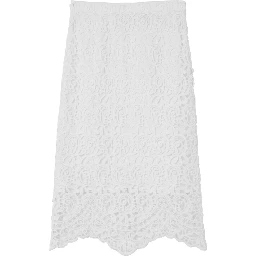 macramé-lace pencil skirt
