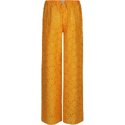 Yellow Tartana Wide Leg Trouser