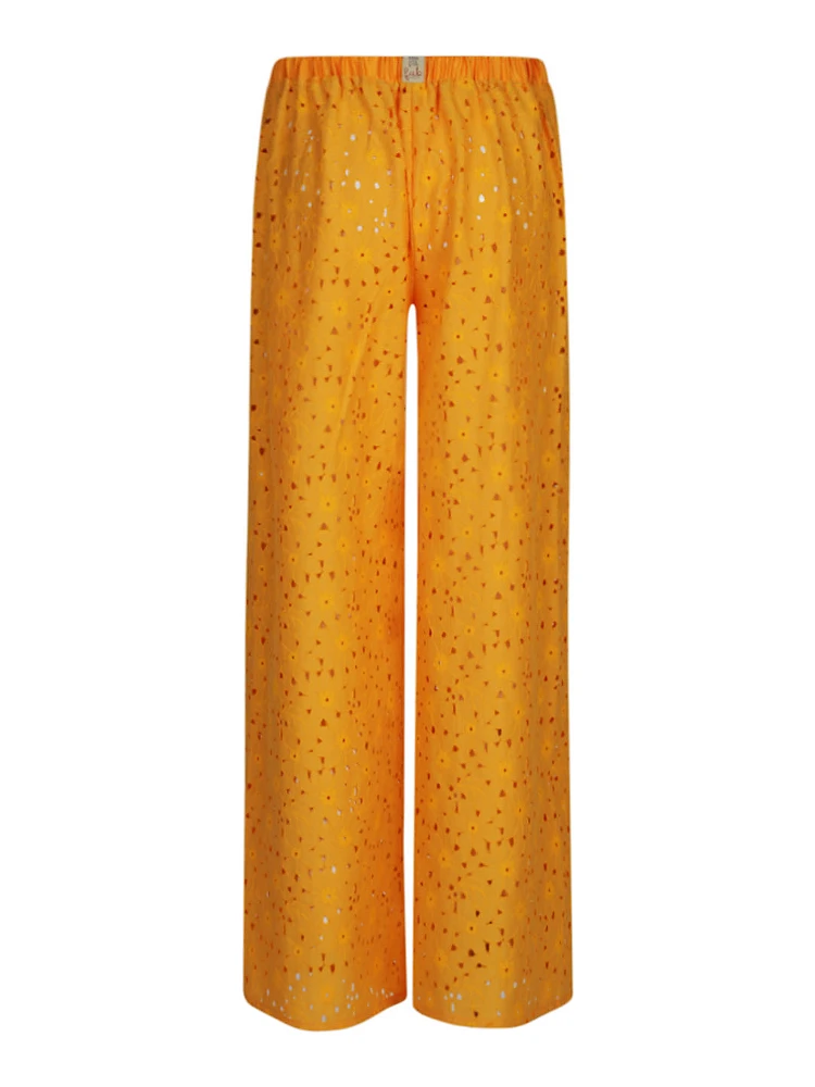 Yellow Tartana Wide Leg Trouser alternative