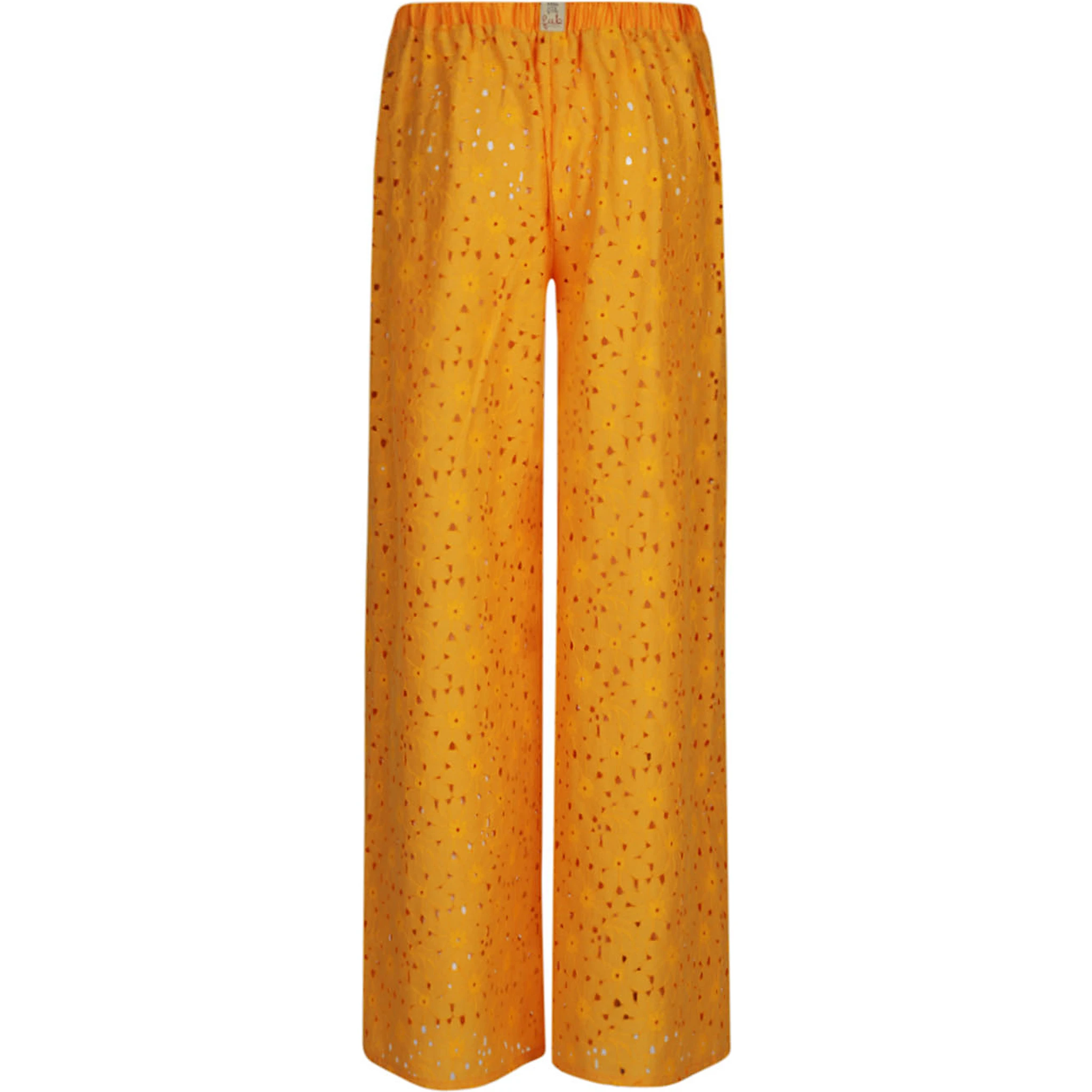 Yellow Tartana Wide Leg Trouser
