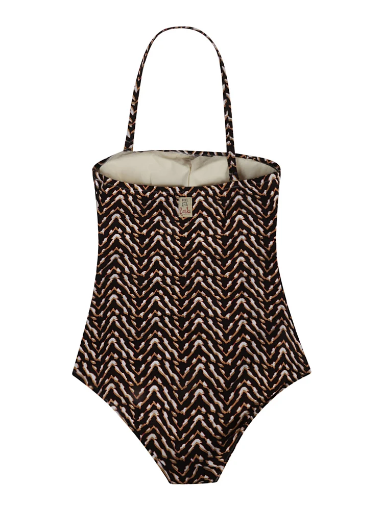 Ravello Printed One-piece Swimsuit In Black alternative