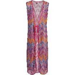 Multicolor Printed Long Dre