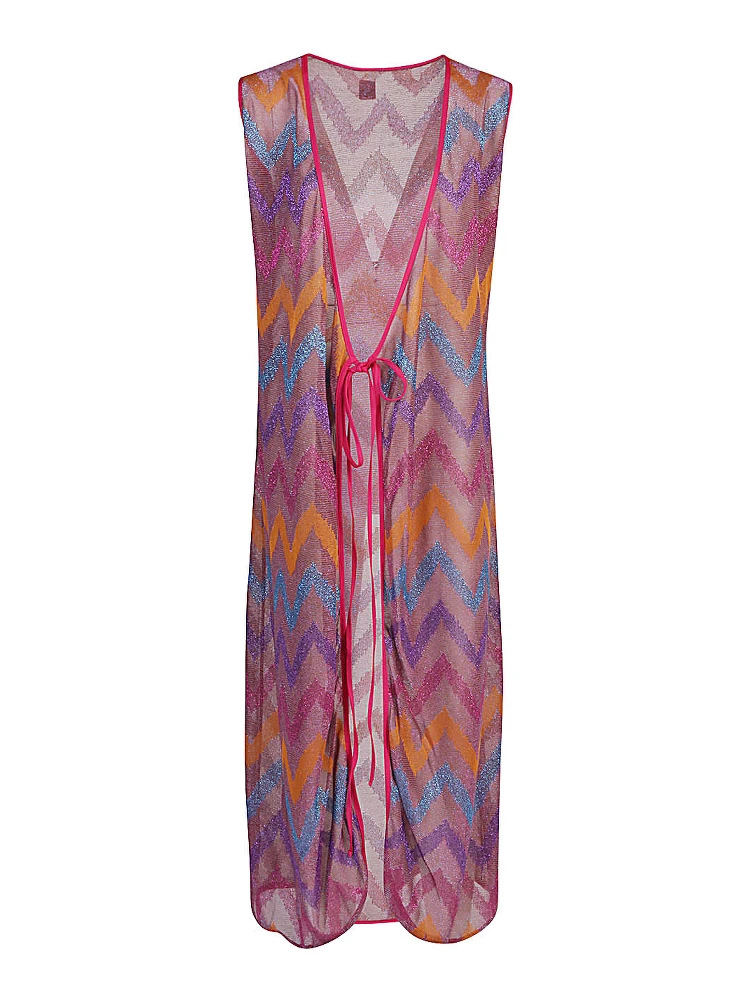 Multicolor Printed Long Dre