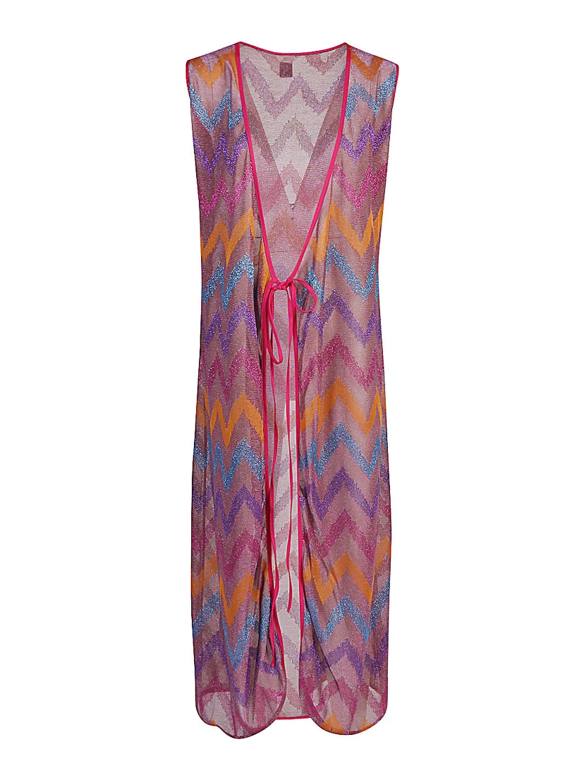 Multicolor Printed Long Dre