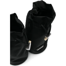 Hybrid Double-bottle Belt Bag In Black