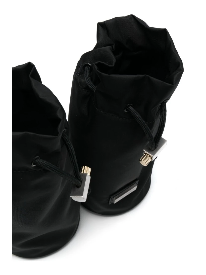 Hybrid Double-bottle Belt Bag In Black
