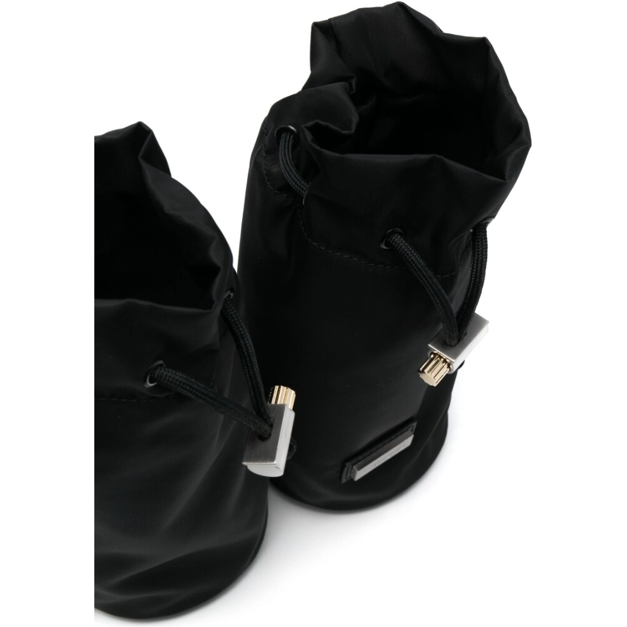 Hybrid Double-bottle Belt Bag In Black