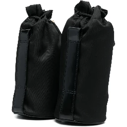 Hybrid Double-bottle Belt Bag In Black