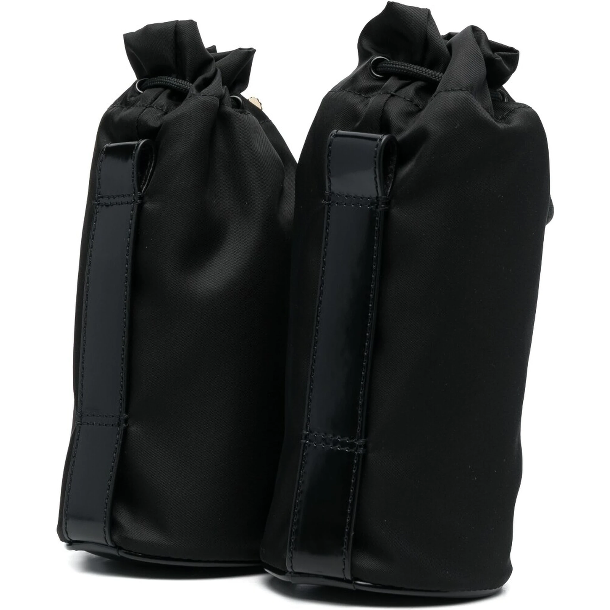 Hybrid Double-bottle Belt Bag In Black
