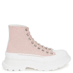 Alexander Mc Queen Sneakers Tread Slick In Blush,white