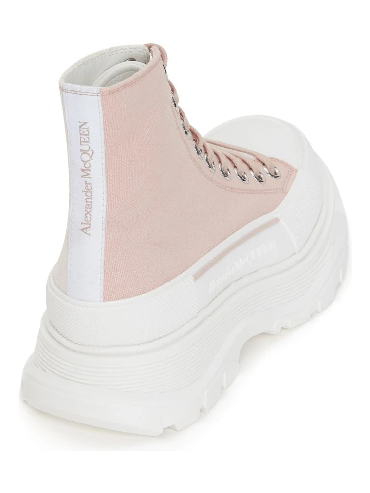 Alexander Mc Queen Sneakers Tread Slick In Blush,white alternative