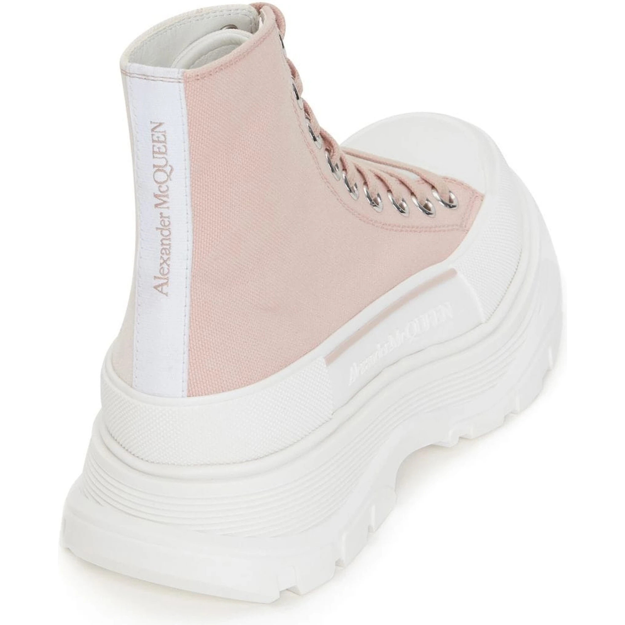 Alexander Mc Queen Sneakers Tread Slick In Blush,white