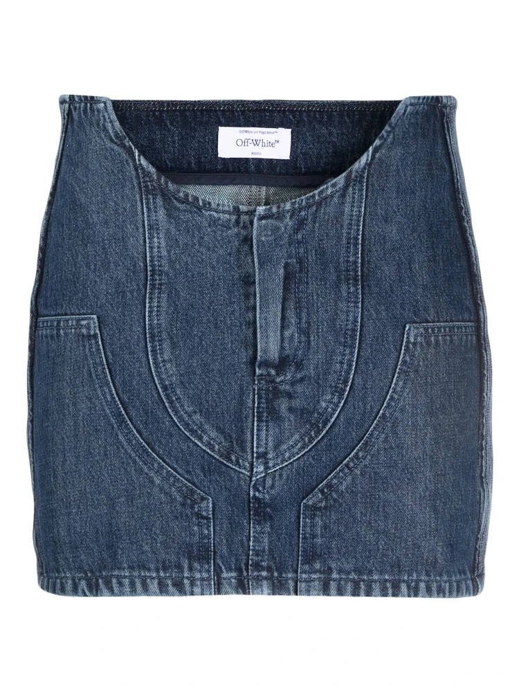 Off White Skirts Blue