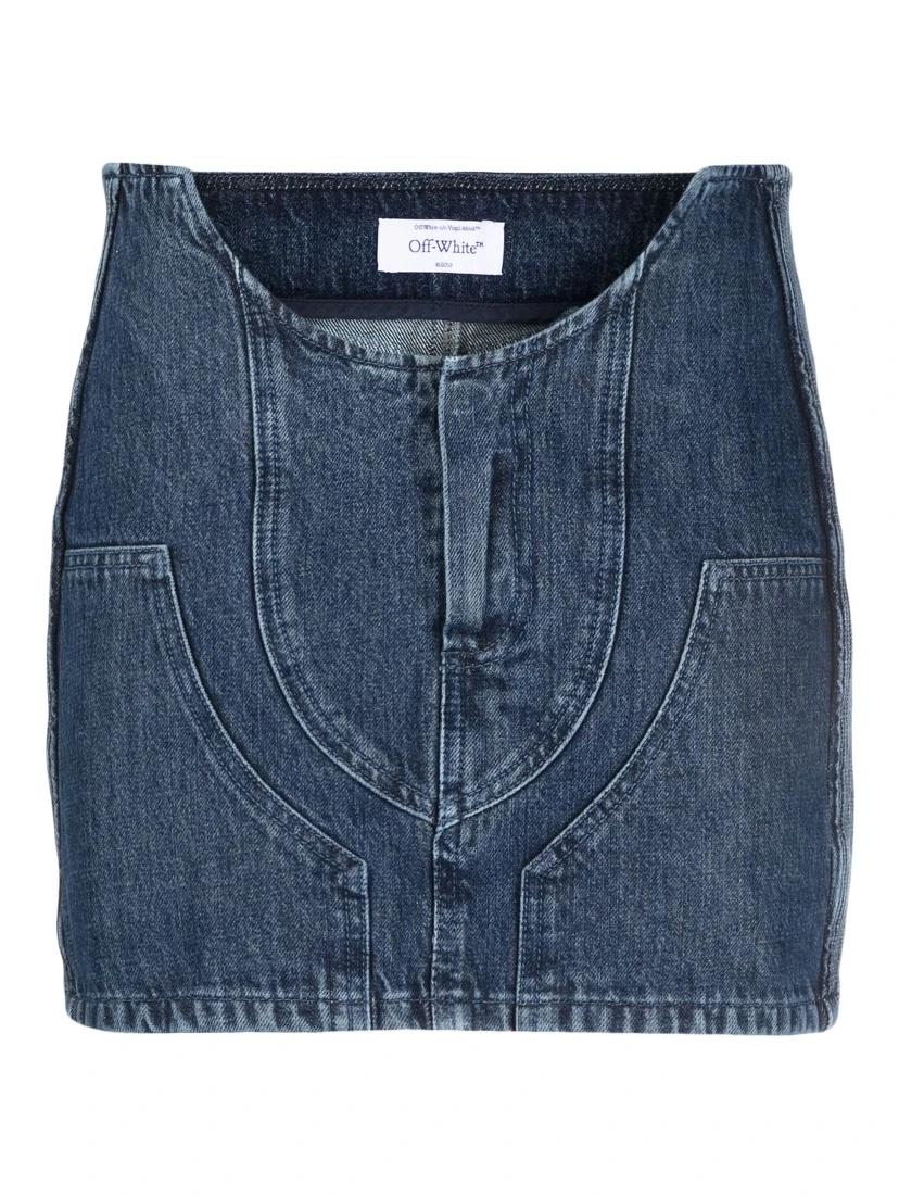 Off White Skirts Blue