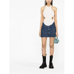 Off White Skirts Blue